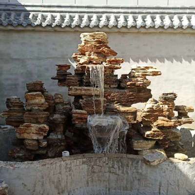 太行山奇石 厂家 园林景观千层石庭院摆件石头雕塑可