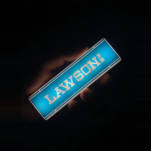 便利店灯箱磁性冰箱贴罗森711全家迷你灯牌微缩jd发光玩具模型