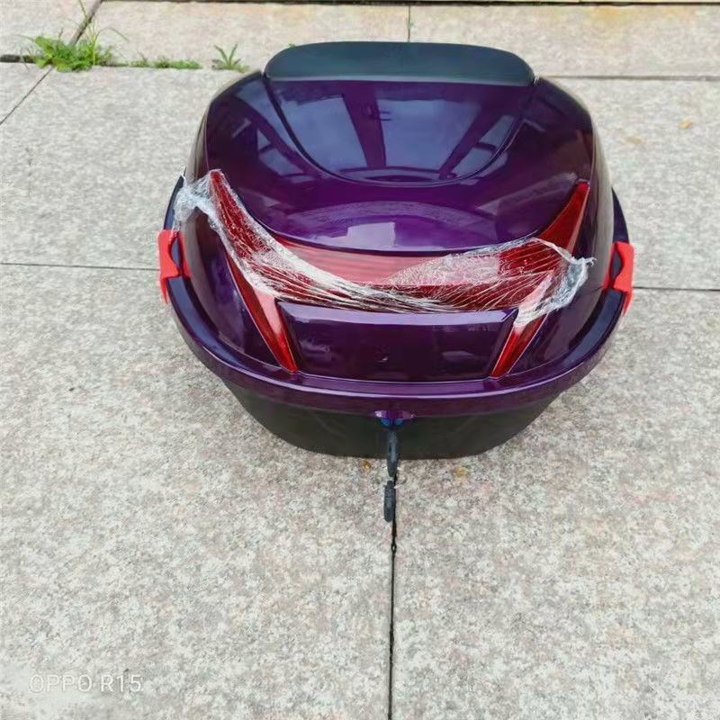 电动车后备箱尾箱大号加厚通用电瓶车防抖踏板储物箱工具箱