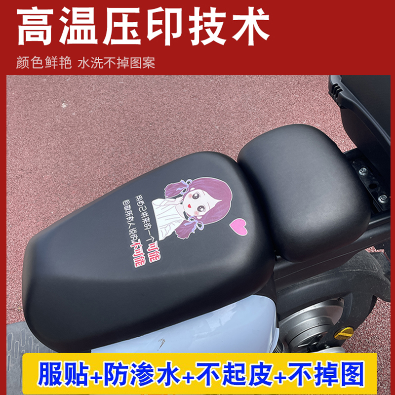 新国标电动车坐垫套通用防水电瓶车电动自行车座垫套爱迪座套
