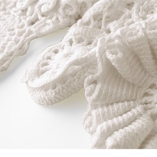 超级吸睛 纯手工编织纯山羊绒不规则设计毛衣秋冬重工森女系套头