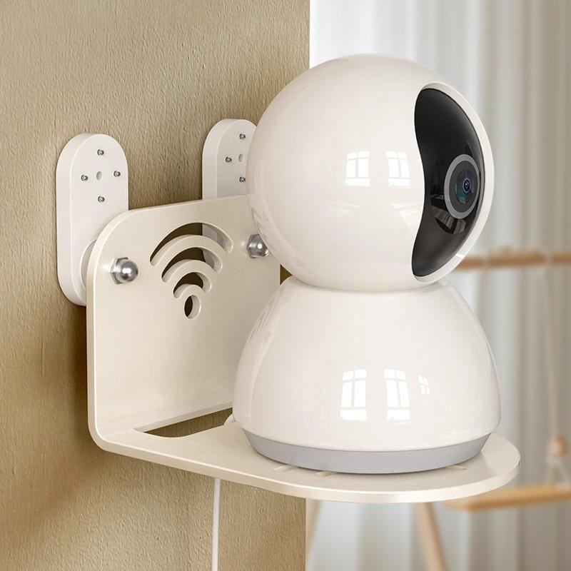 摄像头支架免打孔置物架家用室内外墙上壁挂萤石监控器收纳支架子