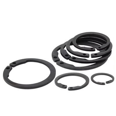 65锰钢反向轴用弹性增压挡圈铁黑内卡簧C型挡圈开口卡环φ8-ф100