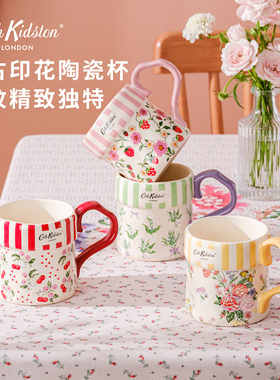 英国Cath kidston马克杯女士高颜值陶瓷杯咖啡杯水杯2025新款