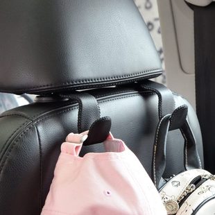 皮质挂钩座椅前后多功能车载挂钩创意车内用品 汽车挂钩椅背隐藏式
