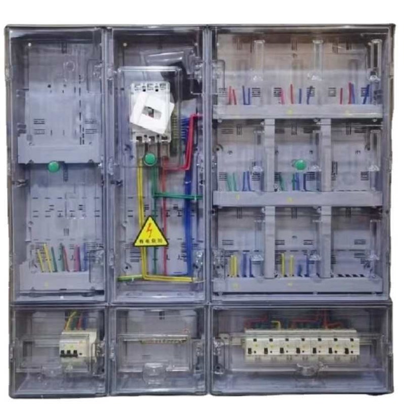 位箱104四线动力防雨家用明装户外户126电表透明多户塑料三相电箱