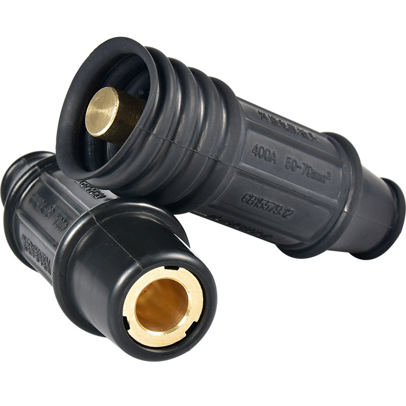 K14P电焊机焊把线快速接头公母快插70平方铜电缆线二次线对接纯铜