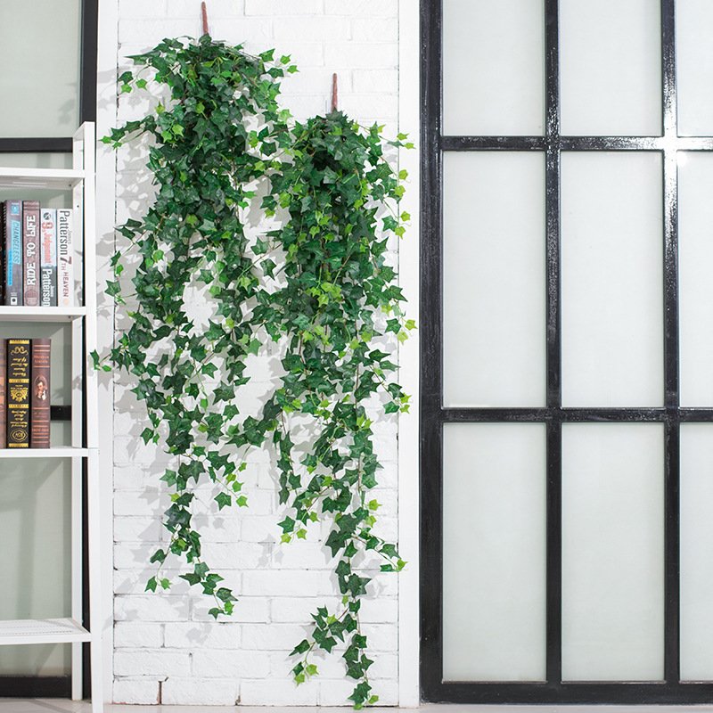 爬山虎壁挂植物室内装饰藤条阳台假花塑料藤蔓假树叶绿植墙壁