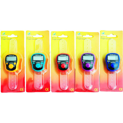 10个装 夜光灯戒指型念数计数器电子用品手指记数机