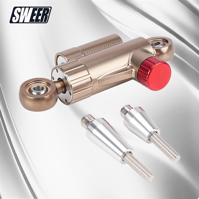 通用钛尺CG125平衡杆改装方向阻尼器缓冲铝合金防甩头钛尺