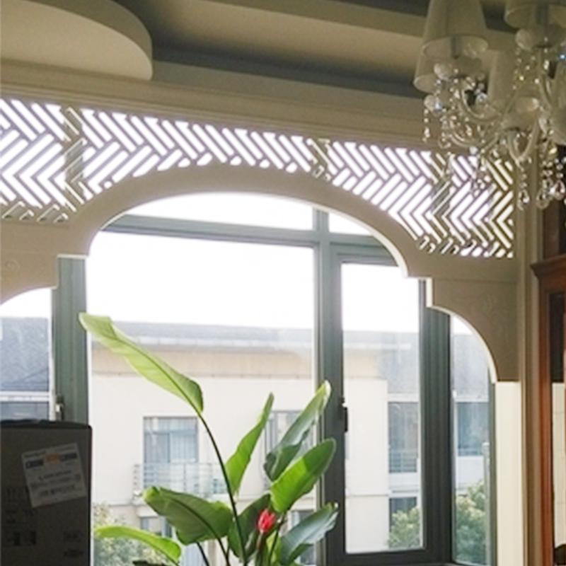 中式挂落过道走廊横梁雕花遮挡门楣装饰欧式门头花格玄关隔断定g