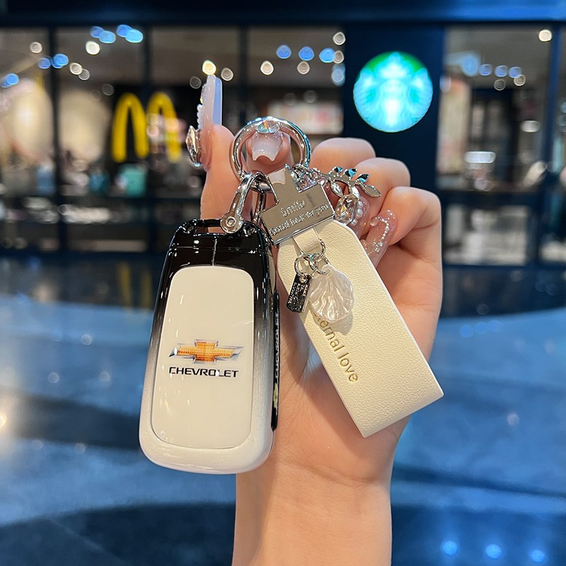 适用新雪佛兰科鲁泽钥匙套科沃兹迈锐宝女科鲁兹探界者赛欧3壳扣