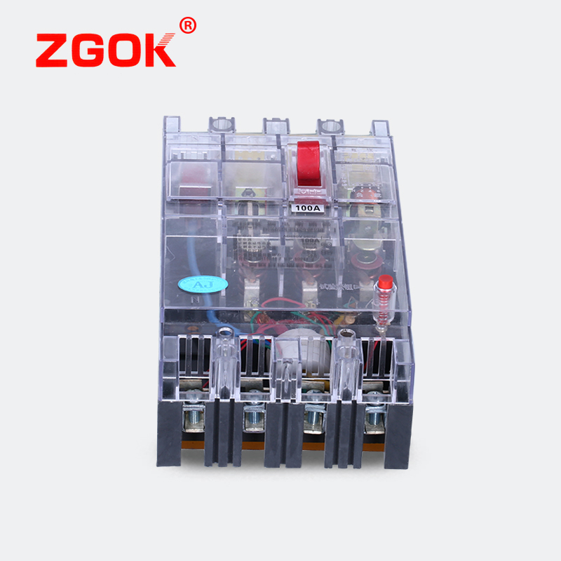 DZ15LE-100/490三相四线透明漏电保护空气断路器开关380V63A100A