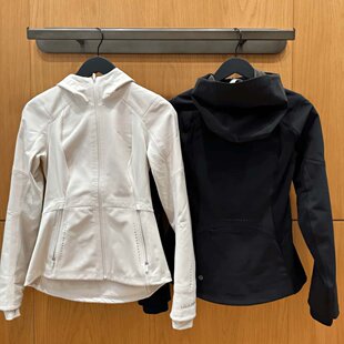 运动连帽夹克软壳冲锋衣外套女款 直邮lululemon 修身 Chill Cross