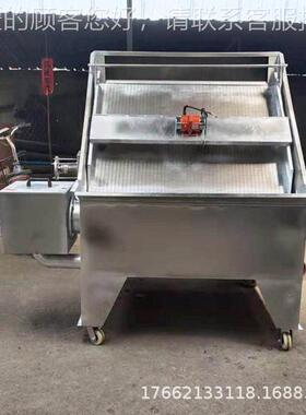 猪场湿分牛离干机 牌不锈钢斜筛YIA式 全自固动液粪挤干脱水机