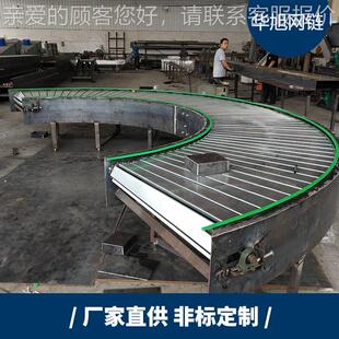 产地定制源链板180度转机食品线饮料自货动化流水弯输送设备输送