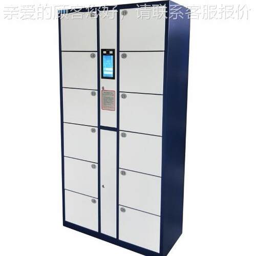 电子存更包超市场智能条码人脸识别RZ-RL12储物柜工厂商员柜工刷