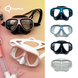 TinyMola 近视面镜潜水镜水肺深潜玻璃镜片防雾贴浮潜面罩带度数