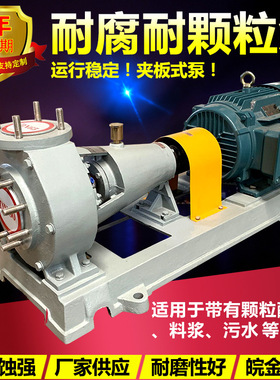 耐腐耐颗粒夹板式砂浆泵WJMB耐磨耐腐蚀酸碱料浆污水脱硫化工泵