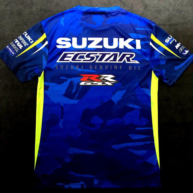 MOO车队队服文化衫赛车恤夏季机车短袖机车速干 干透气骑行衣