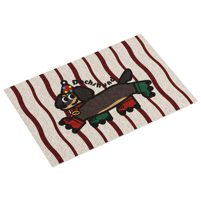 快乐美式复古运动入户门地垫进门脚垫丝圈可裁剪进户门垫地毯