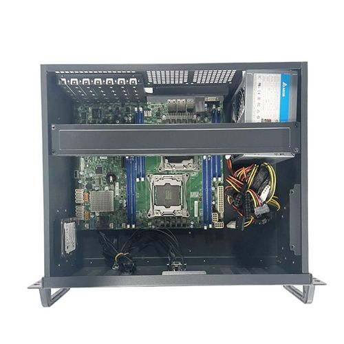 恒煜4-350机架式服务器工控监控录像机超短机箱 主板 PC电源