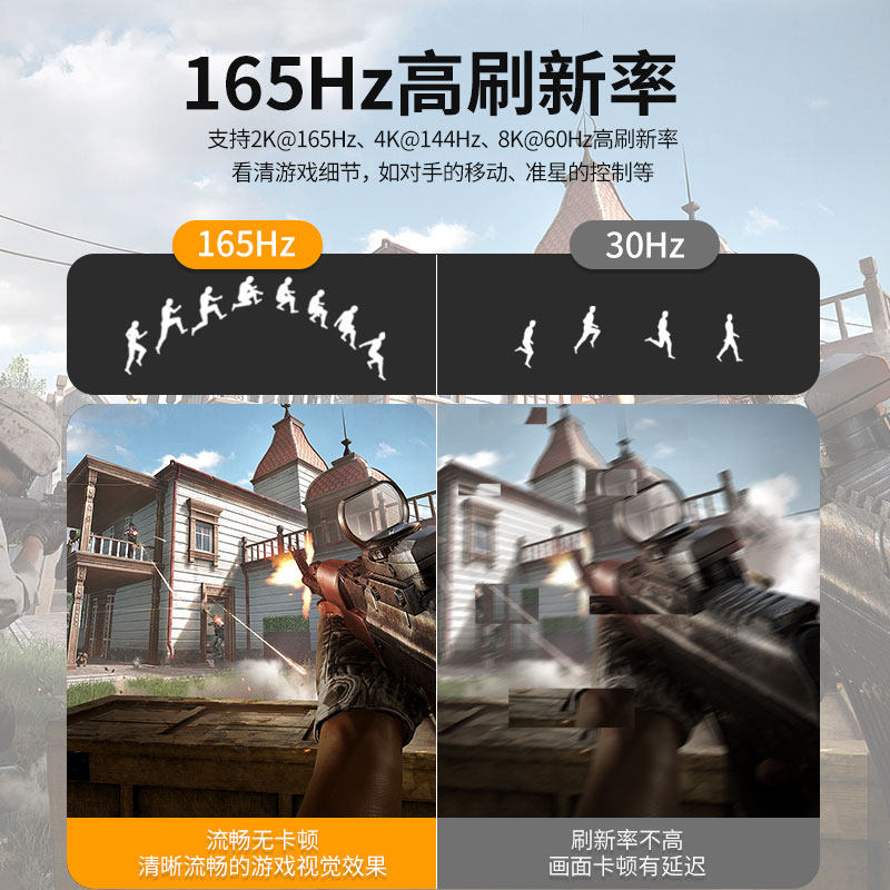 DP线1.4高清线4K144z笔记本电脑显示器165z连接线显卡240z数据