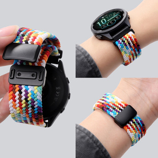 245M Vivoactive4S 265 645弹力腕带168music Venu3S透气 255s编织磁吸尼龙165 适用佳明手表带Forerunner255