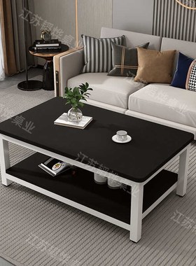 灰色茶几桌双层边几高50cm出租房客厅长90 130 150 160办公室会客