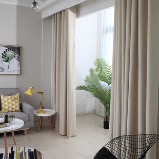 高精密尼丝纺仿真丝窗帘半全遮光衬布里布内衬布成都窗帘实体店