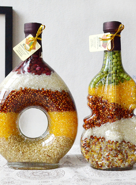 创意家居酒柜装饰品摆件现代简约五谷丰登客厅新居摆设乔迁招财洋