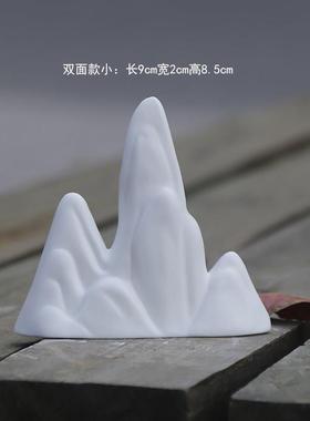 北欧现代简约麋鹿假山小摆件园艺绿植压盆石鱼缸造景台摆件装饰