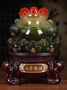 八方招财金蟾大号摆件家居客厅博古送朋友店铺开业收银台工艺礼品