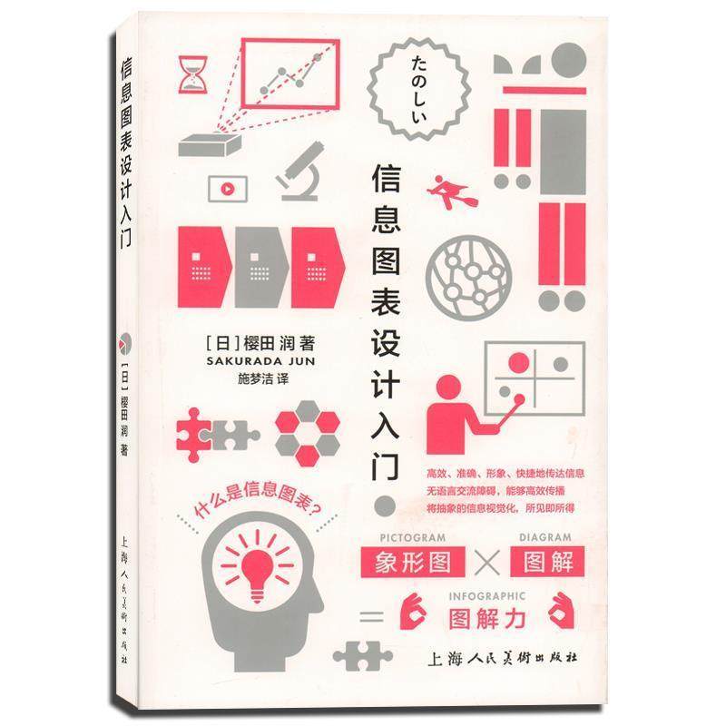 【正版书】 信息图表设计入门-W [日]樱田 润　著,施梦洁　译 上海人民美术出版社