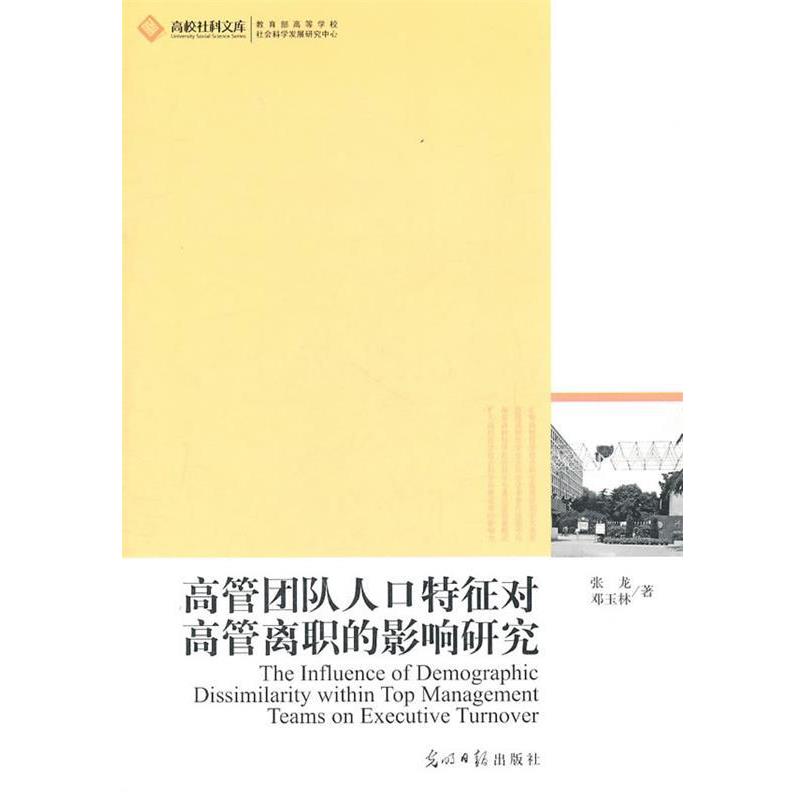 【正版书】 高管团队人口特征对高管离职的影响机制研究 张龙,邓玉林　著 光明日报出版社