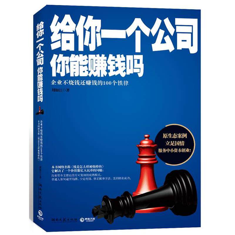 【正版书】 给你一个公司,你能赚钱吗 刘如江著 湖南文艺出版社