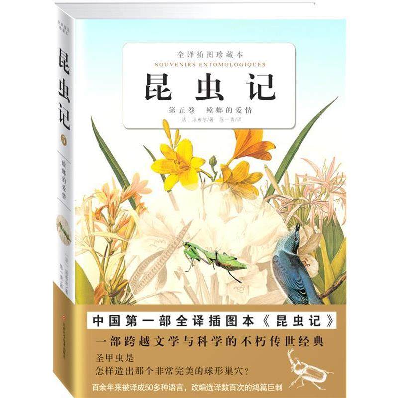 【正版书】 全译插图珍藏本--昆虫记5螳螂的爱情 (法)法布尔　著,陈一青　译 江西科学技术出版社,书籍/杂志/报纸,世界名著,淘宝优惠券,粉丝福利购,淘宝优惠卷