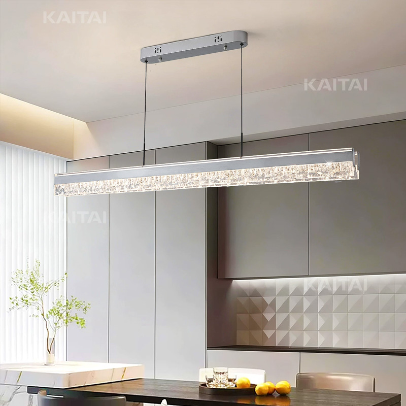 KAITAI现代简约极简包豪斯个性创意设计一字长条吧台饭厅餐厅吊灯