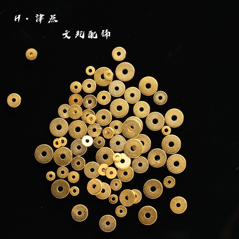 高保色古法镀24K圆角超薄工艺直切圆隔片diy手串配珠卡环隔片,饰品/流行首饰/时尚饰品新,其他DIY饰品配件,淘宝优惠券,粉丝福利购,淘宝优惠卷