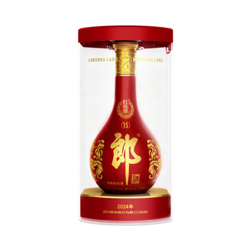 郎酒2024年红花郎15 酱香型白酒 郎酒第五代红花郎 53度500ml1瓶图片