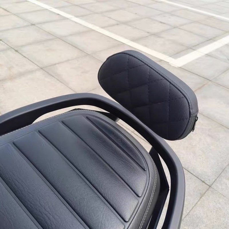 适用三阳飞度四fiddle4货架后靠背改装迷你复古小靠背垫配件