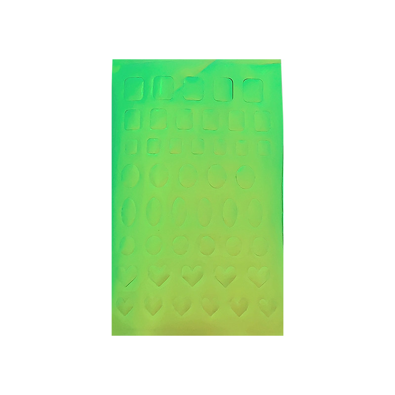 玻璃纸美甲2021新款网红diy冰块极光转印纸星空专用心形指甲贴纸