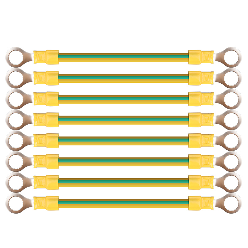 黄绿双色光伏接地线桥架跨接铜线BVR电线2.5/4/6平方配电箱连接线
