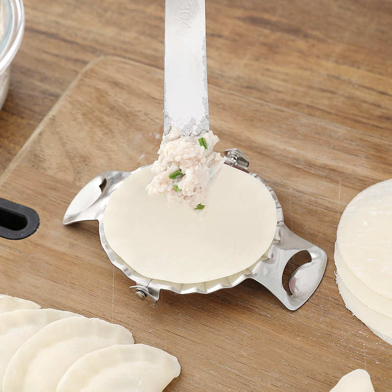 包饺子的专用工具家用切压水饺皮擀面皮挖馅勺懒人捏饺子全套模具