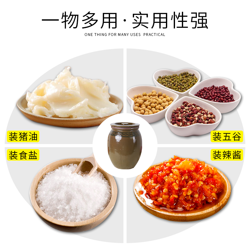 陶瓷缸带盖米缸米桶家用老式坛子酿酒发酵缸容器土陶油缸腌咸菜缸