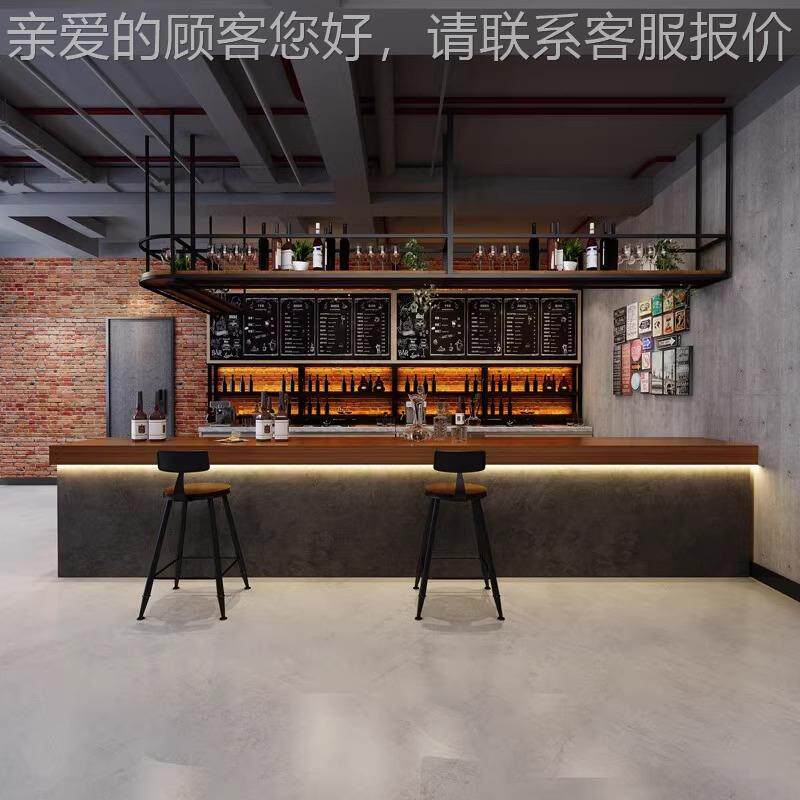 身水泥艺术吧台复古酒吧奶店健馆收银台侘寂漆风前茶台公司前台接