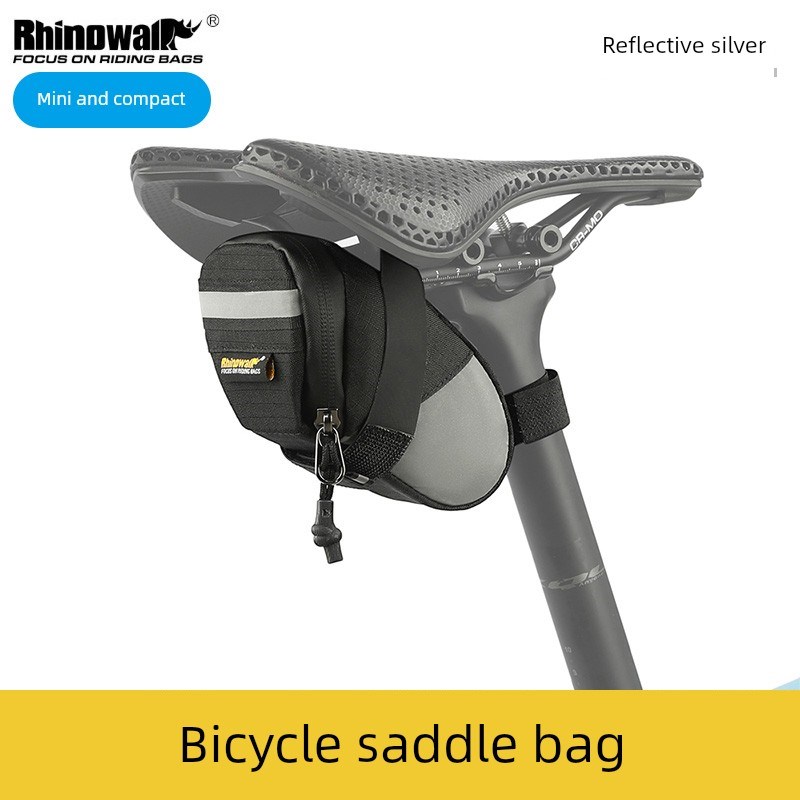 犀牛自行车尾袋迷你后座袋道路座椅管袋小山地自行车鞍袋自行车配
