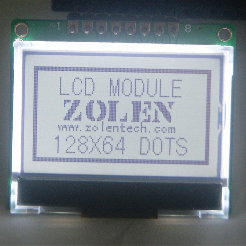 串口12864 液晶屏 128X64 COG 液晶模块 12864 LCD LCM ST7565P