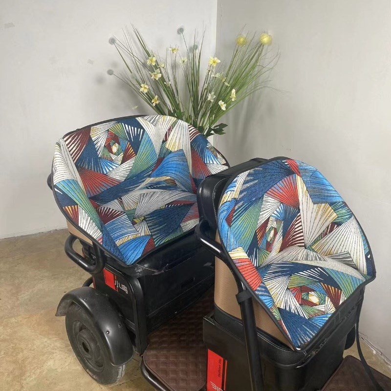 电动三轮车脚垫坐垫座套爱玛雅迪c16乐维三轮电动车坐垫靠背一体