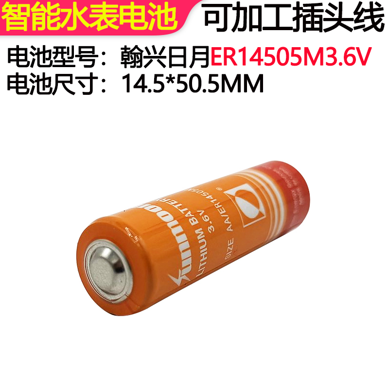 智能水表电池 瀚兴日月ER14505m 3.6V巡更棒 IC插卡式 家用锂电池